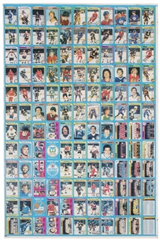 1979/80 O-Pee-Chee Hockey Complete Set (396 Cards) Including Wayne Gretzky Rookie Card - On Three Uncut Sheets! 